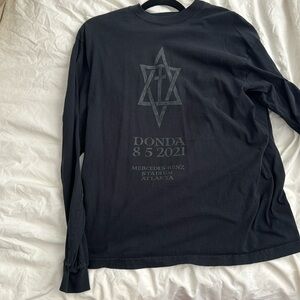 Kanye West vintage Donda Black Tshirt. From his tour. Size Large